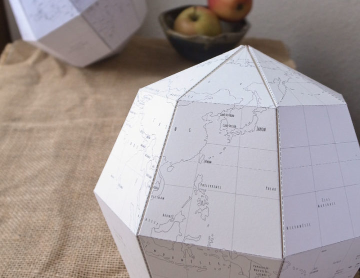 DIY: Papieren wereldbol