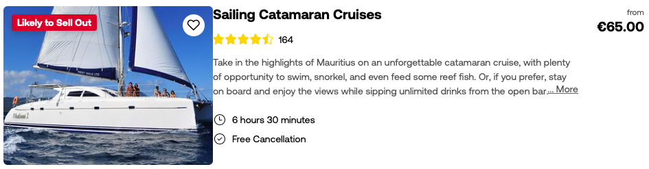 Catamaran Cruises Mauritius