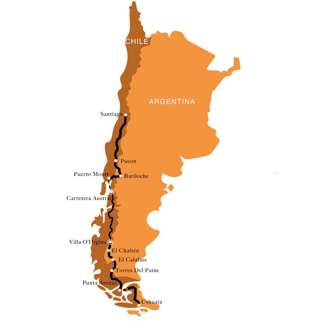 Roadtrip Patagonië, Chili & Argentinië, mooiste route voor 4 of 5 weken
