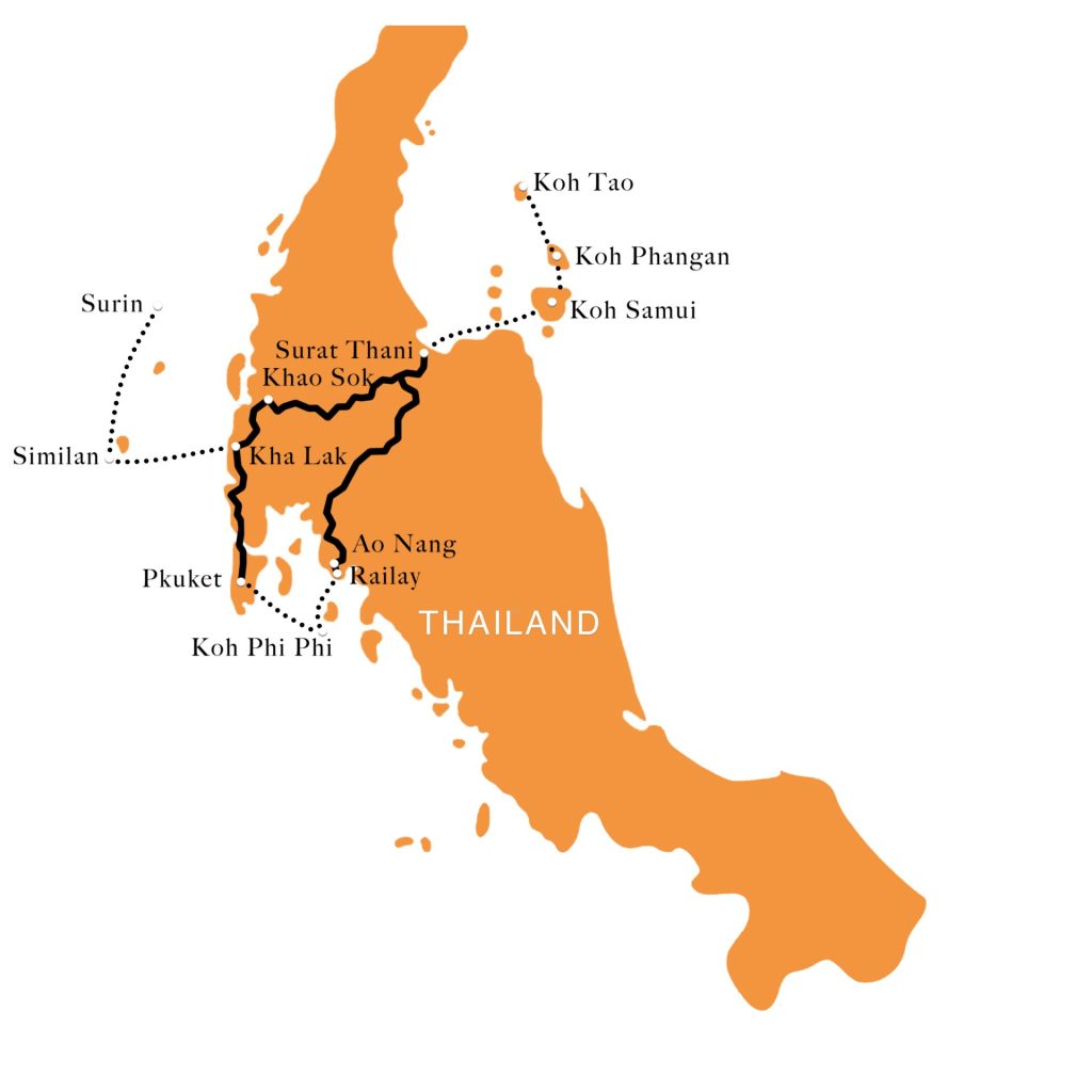 Ultieme reisroute door het Zuiden van Thailand - rondreis