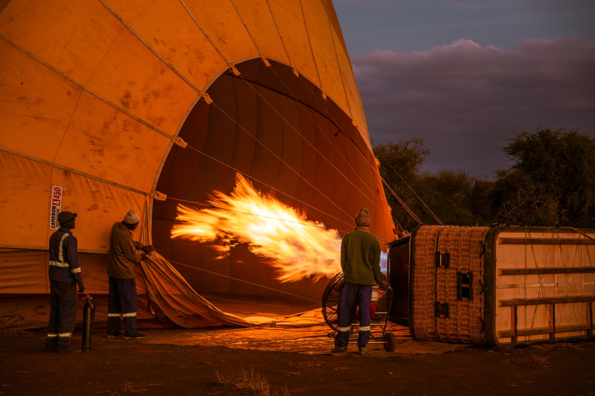 Ballonsafari over Amboseli National Park, ballonvaart