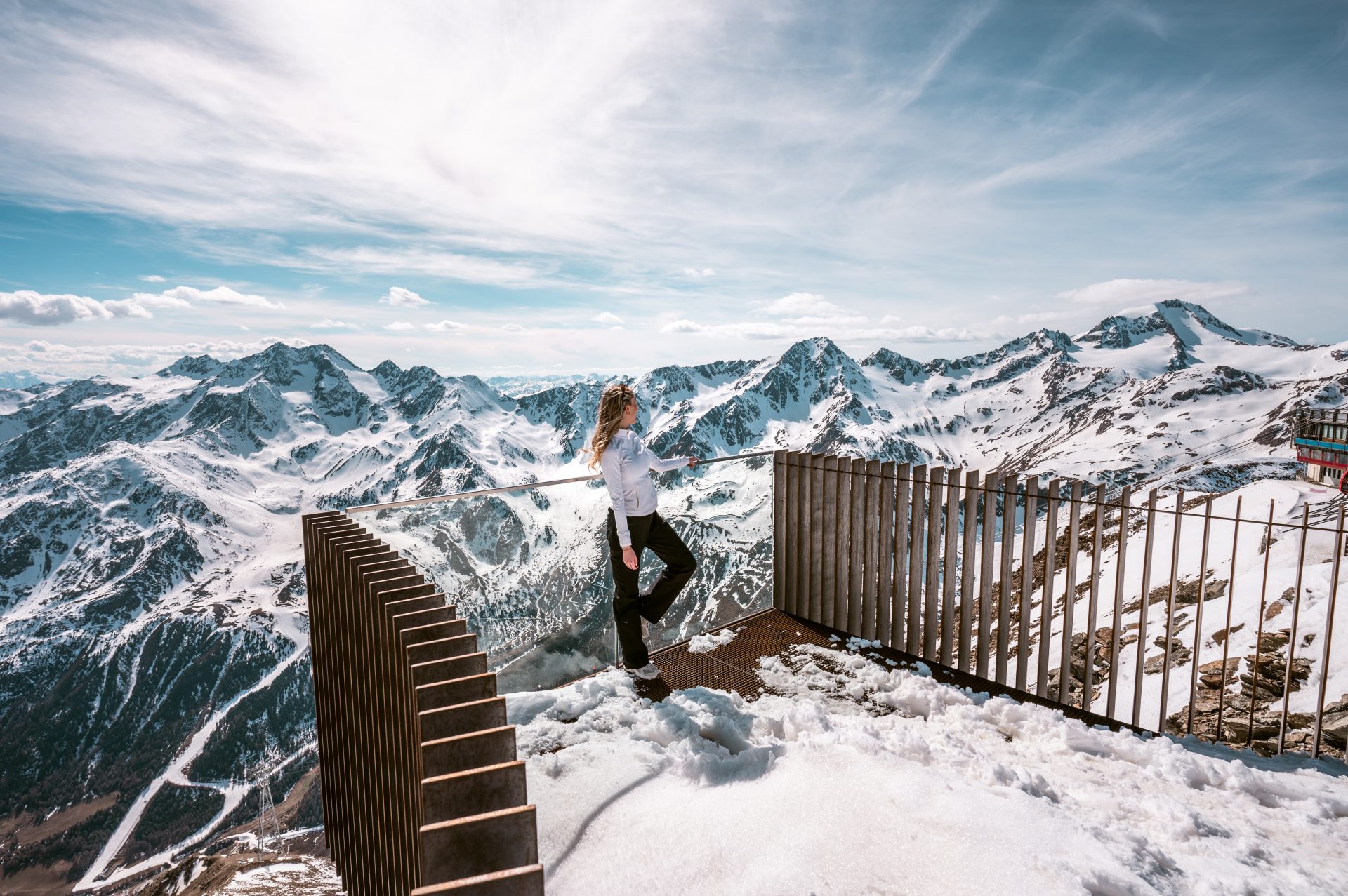 Zuid-Tirol, Vinschgau, Val Venosta, Val Senales, Schnalstaler Gletscher, Iceman ötzi peak, ijsmummie, Italië